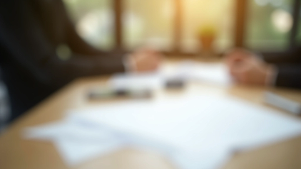 Executive reviewing strategic documents and planning materials